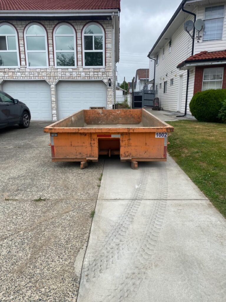 Dumpster rental services