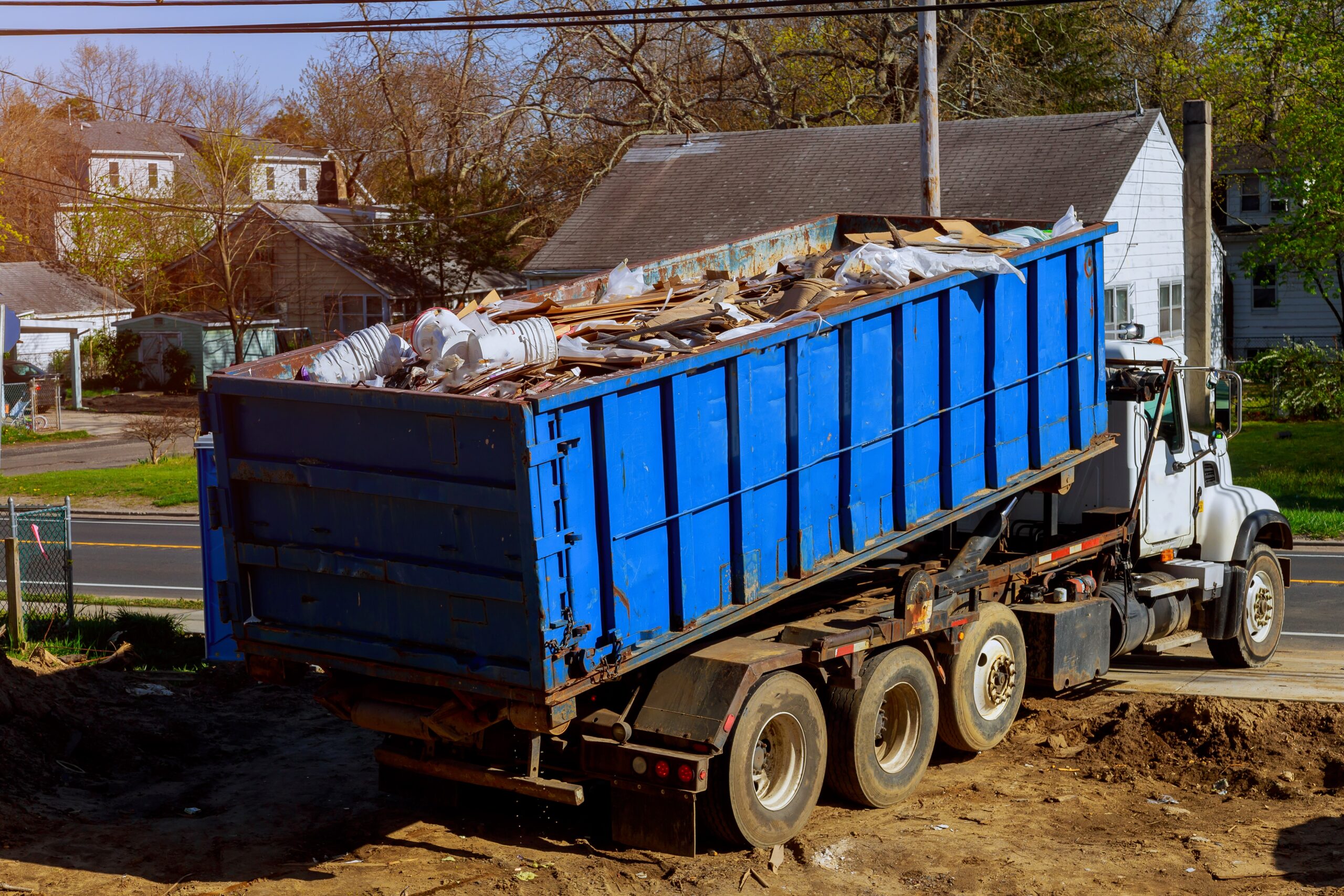 recycling container trash dumpsters being