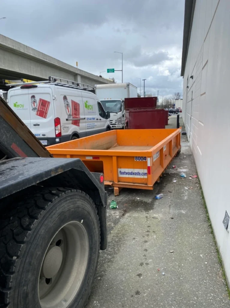Construction dumpster rental in Vancouver
