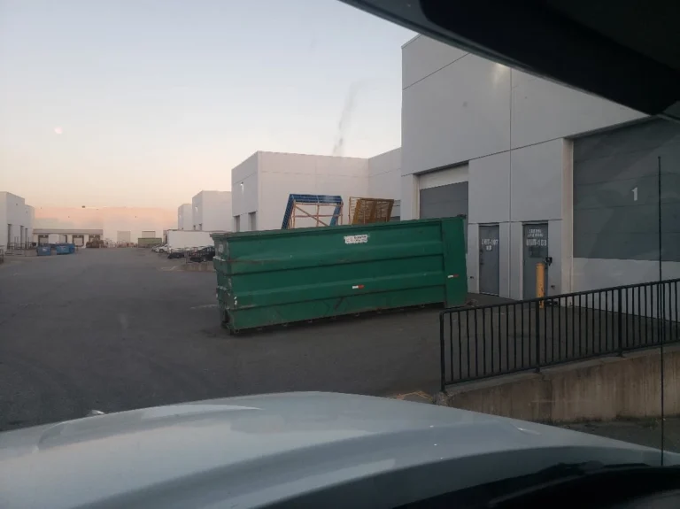 Construction dumpster rental in Vancouver for wood waste disposal